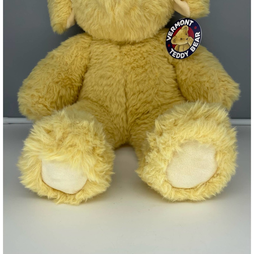 Vermont Teddy Bear 18” Puppy Dog Yellow Lab Golden Stuffed Animal W/ Tag* - Picture 7 of 15